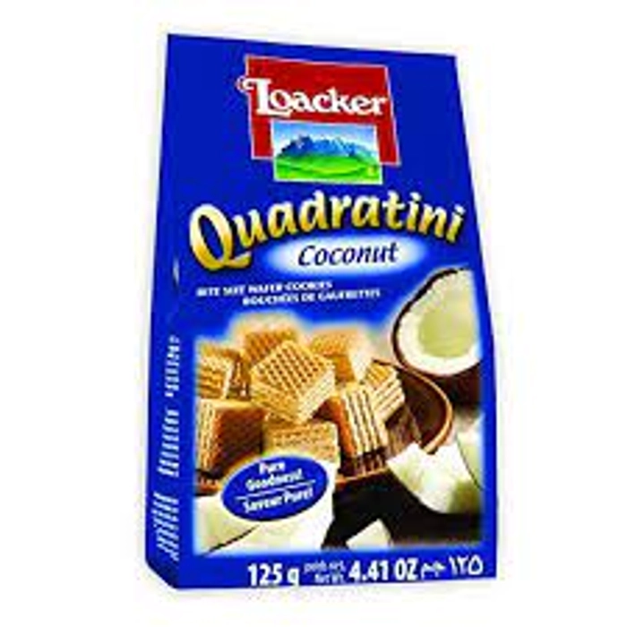 LOACKER QUADRATINI COCONUT 125G