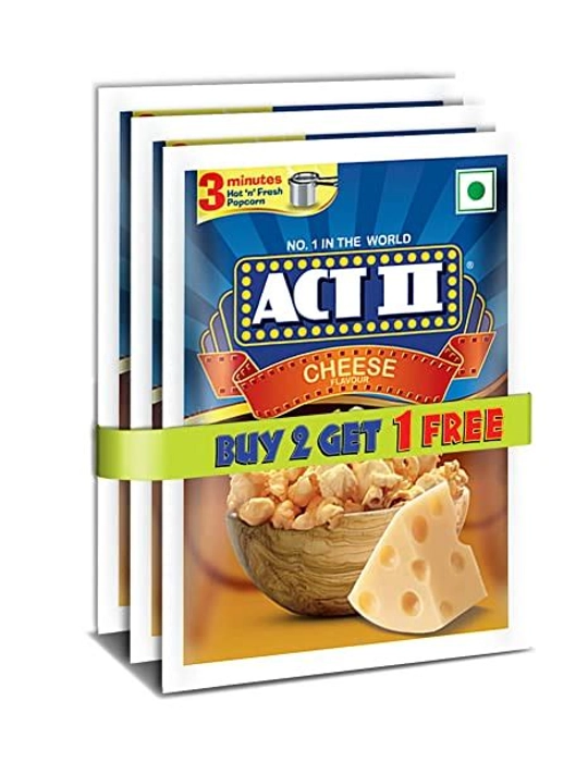 ACT II Instant Popcorn - Cheese 70G Buy 2 Get 1 Free