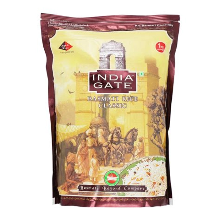 INDIA GATE CLASSIC BASMATI RICE 1KG