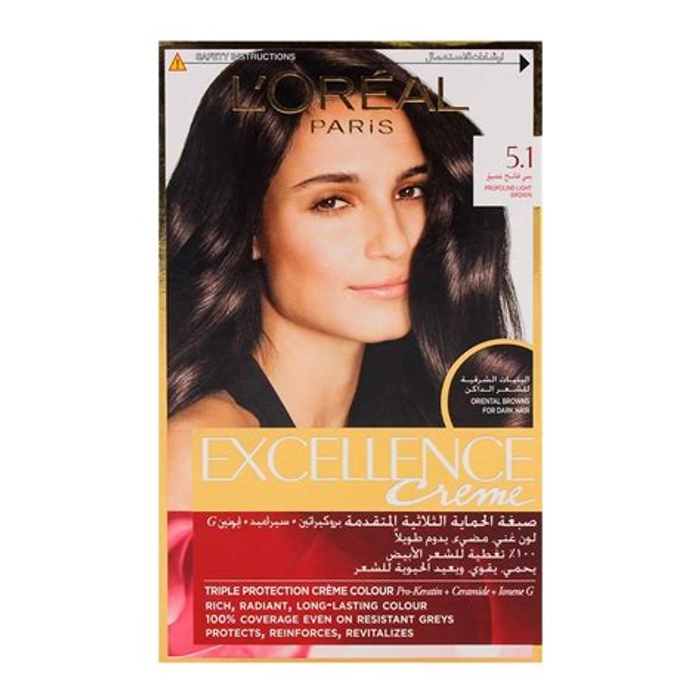 Loreal Paris Excellence Hair Color 5 Light Brown 1