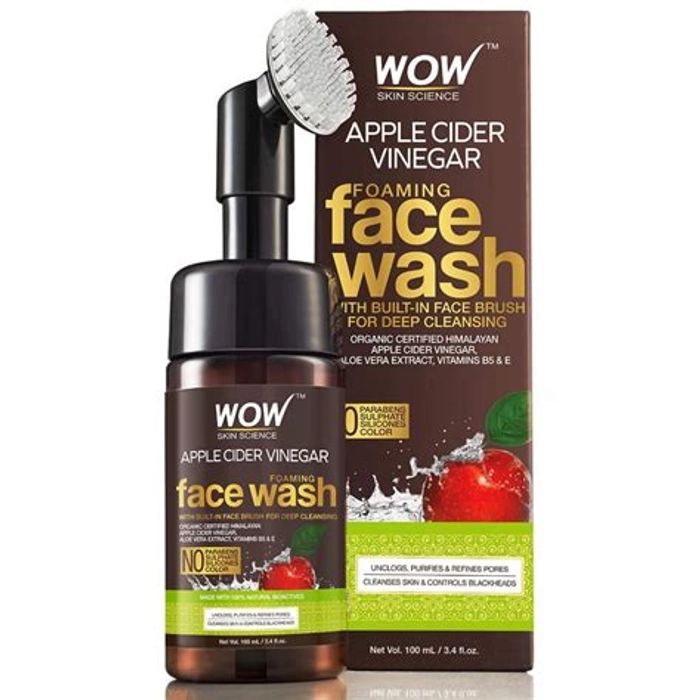 Wow Apple Cider Vinegar Foaming Face Wash 100 Ml