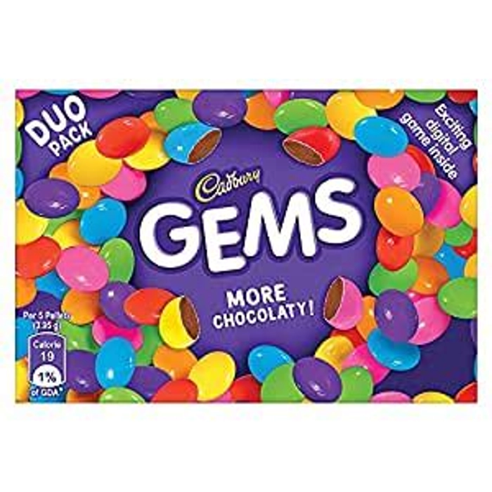 Cadbury Gems Chocolate Duo Pack 25.28G