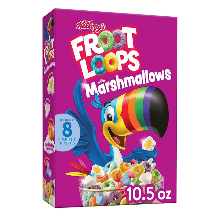 KELLOGGS FROOT LOOPS WITH MARSHMALLOWS CEREAL USA 297GM