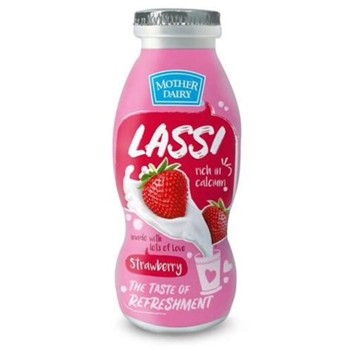 MOTHER DAIRY LASSI STRAWBERRY 200 ML