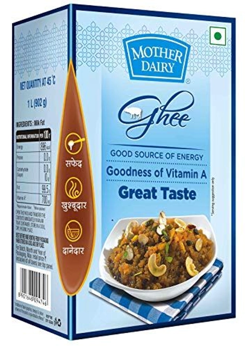 MOTHER DAIRY PURE GHEE TP 1L