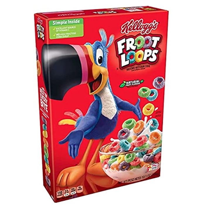 KELLOGGS FROOT LOOPS, IMPORTED 286 GM