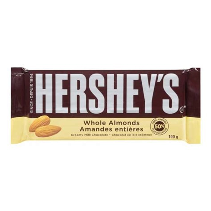 Hersheys Almond Chocolate Bar 100G