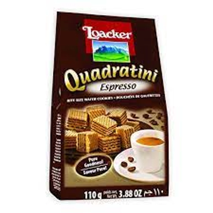 LOACKER QUADRATINI ESPRESSO 110G