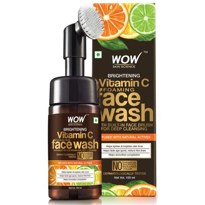 Wow Vitamin C Foaming Face Wash With Builtin Face