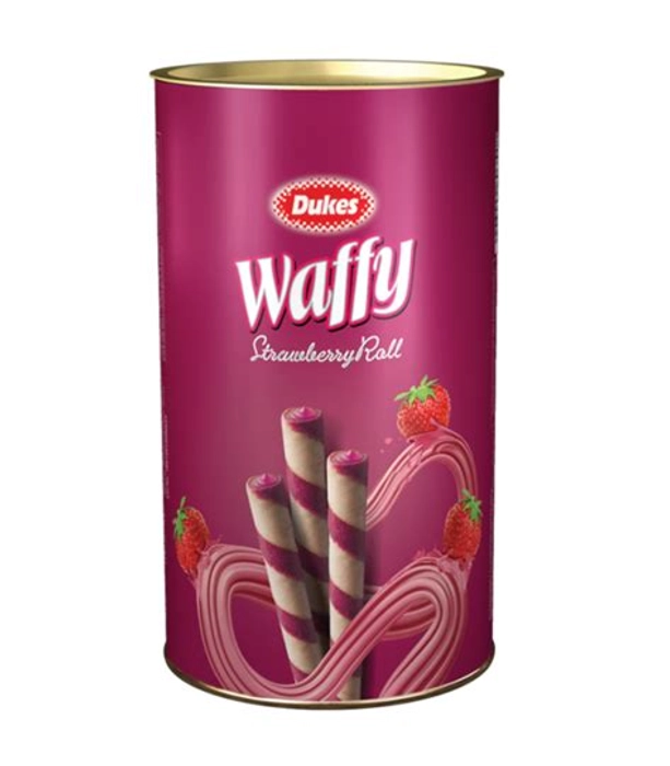 Dukes Waffy Strawberry Roll 300Gm