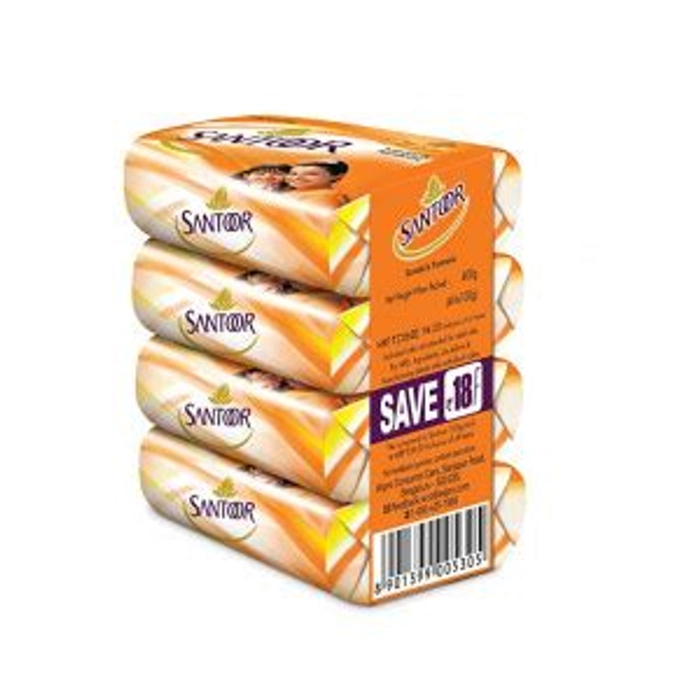 Santoor Soap Set100Gm Pack Of 4