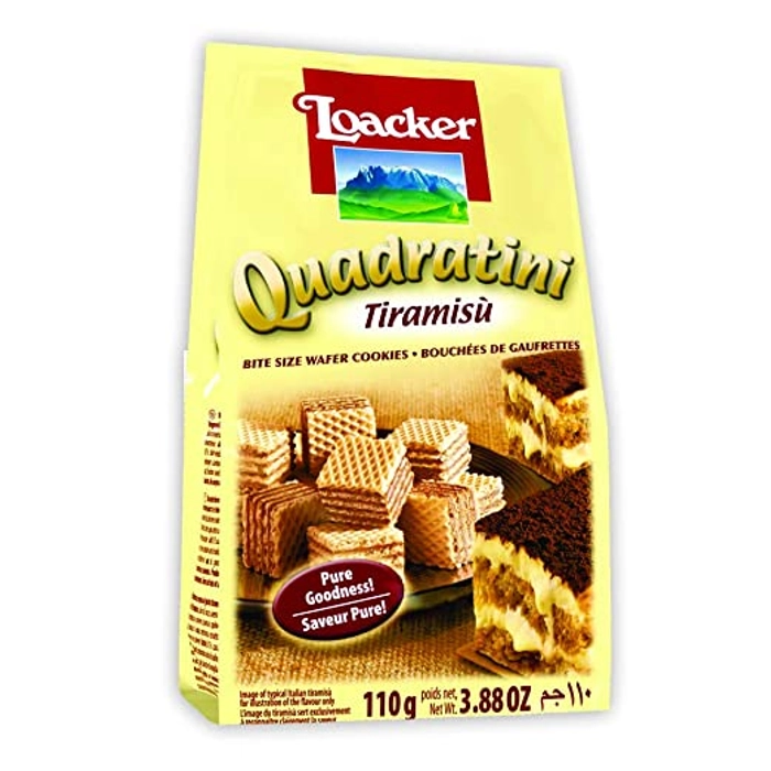 LOACKER QUADRATINI TIRAMISU 110G