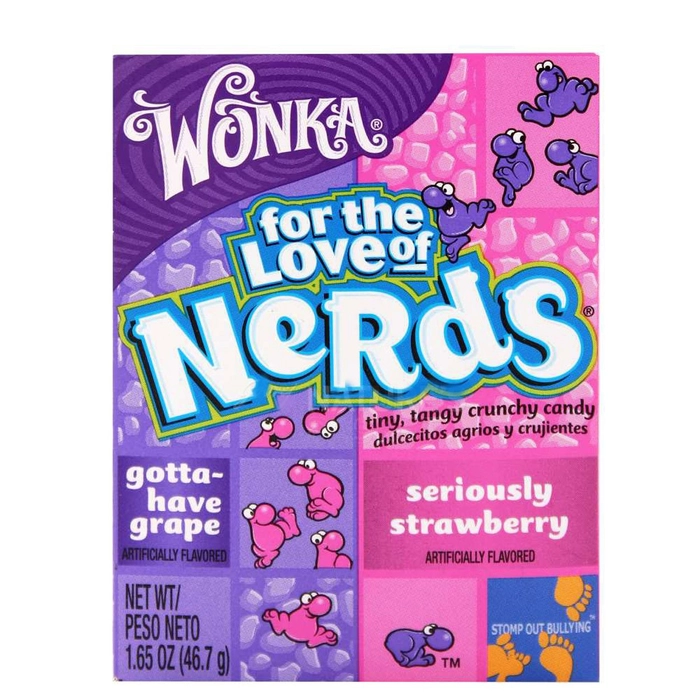 WONKA NERDS STRAWBERRY N GRAPE 46 G