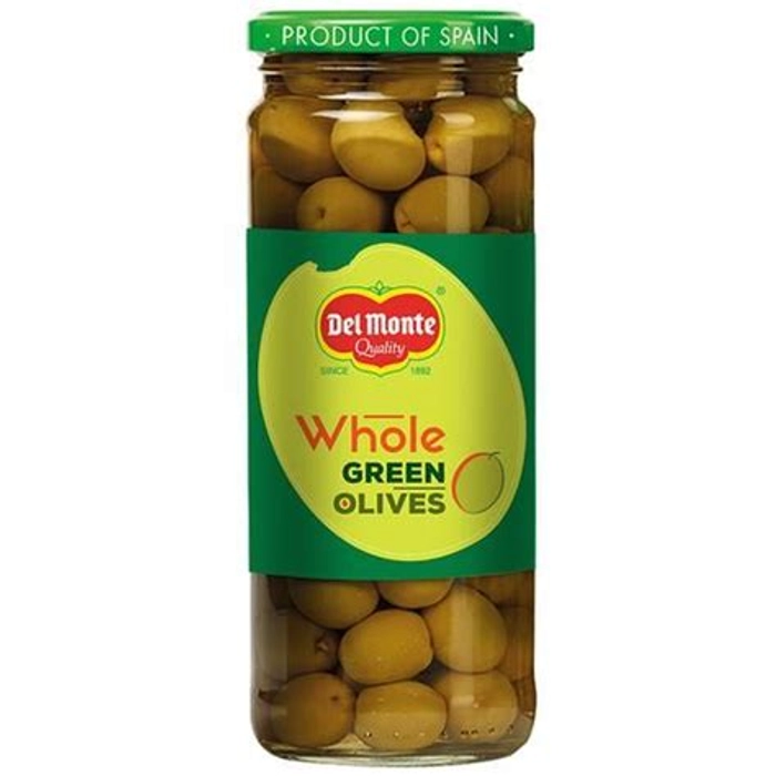 Delmonte Whole Green Olives 450Gm