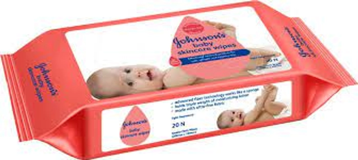 Johnsons Baby Skincare Wipes Twin Pack 72S