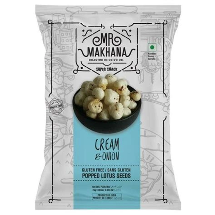 Mr. Makhana Cream  And  Onion  25Gm