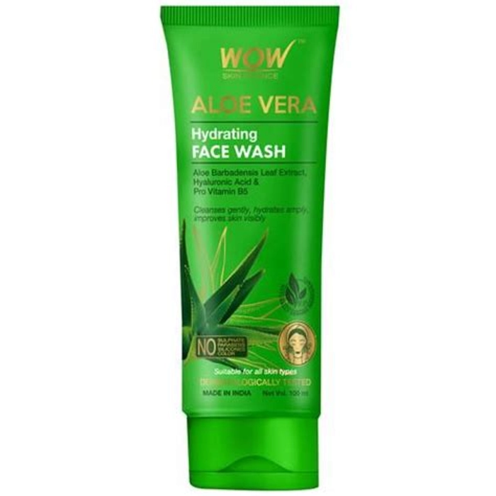 Wow Aloe Vera Hydrating Face Wash – 100 Ml Tube