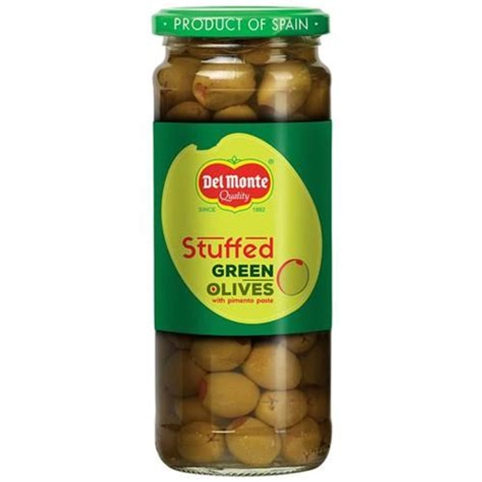 Delmonte Stuffed Green Olives 450Gm