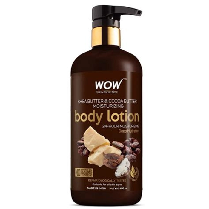 Wow Shea Butter And Cocoa Butter Body Lotion 400Ml