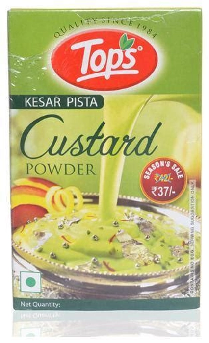 Tops Custard Kesar Pista 100G