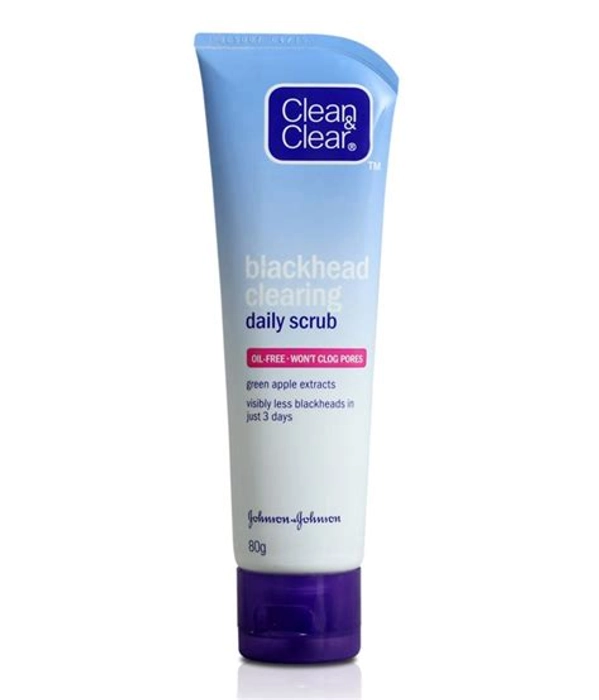 Clean And Clear Blackhead Clearing Daily Scrub 80Gm