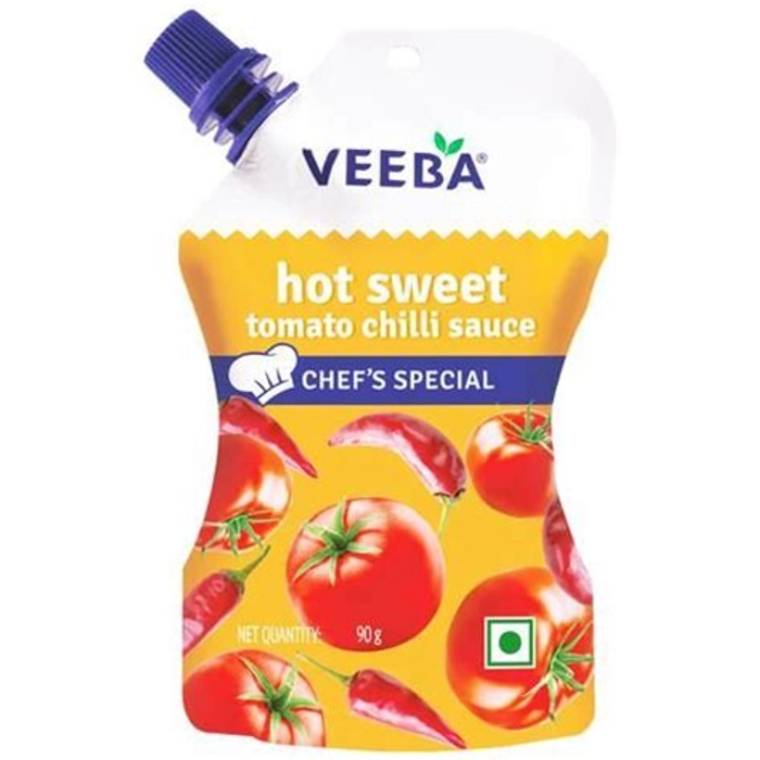 Veeba Hot Sweet Tomato Chilli Sauce 90G