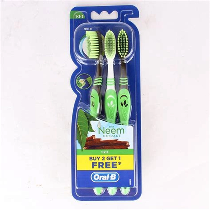 Oral B Tooth Brush Soft Neem B2G1