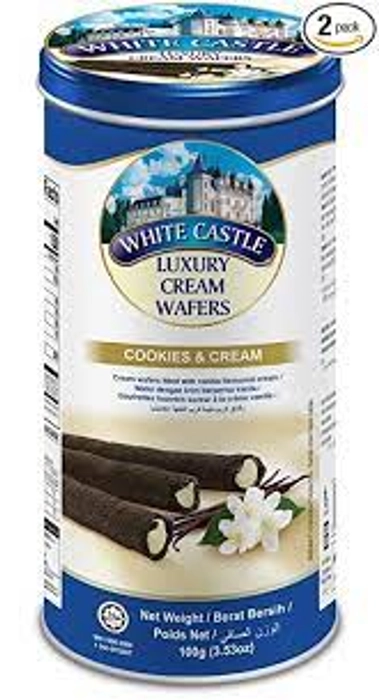 WHITE CASTLE COOKIES & CREAM WAFER 100G