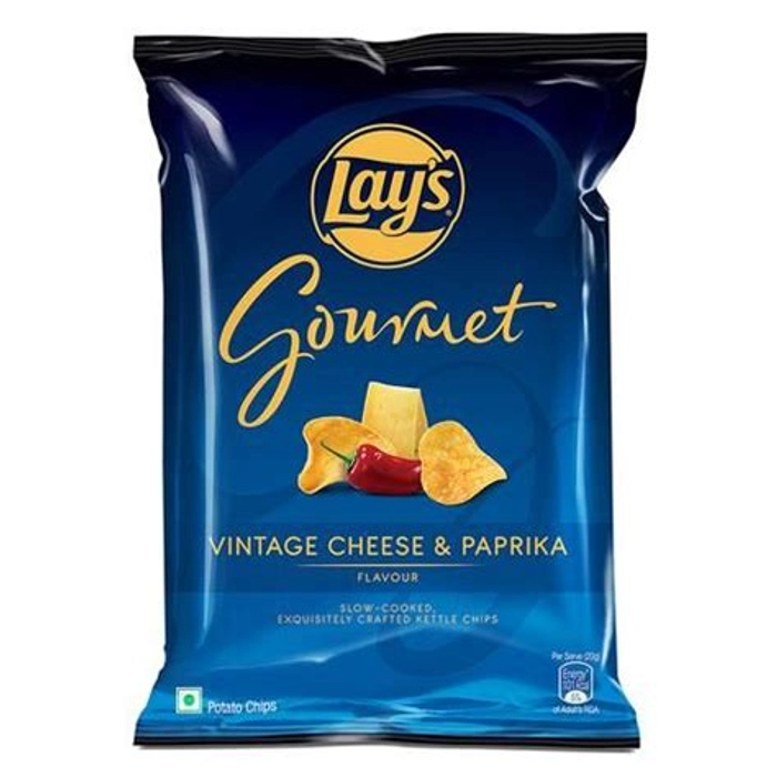 Lays Gourmet Vintage Cheese  And  Paprika 55Gm