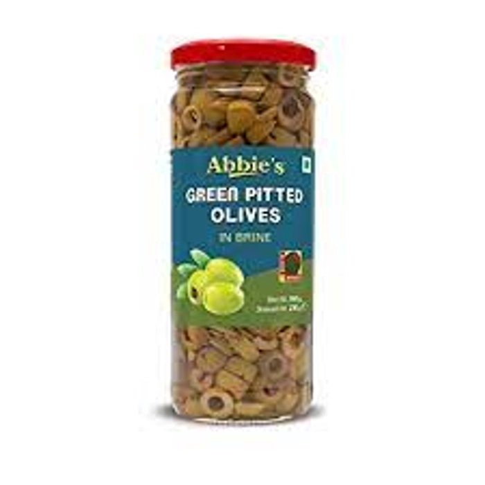 ABBIE'S Green Sliced Olive 450GM