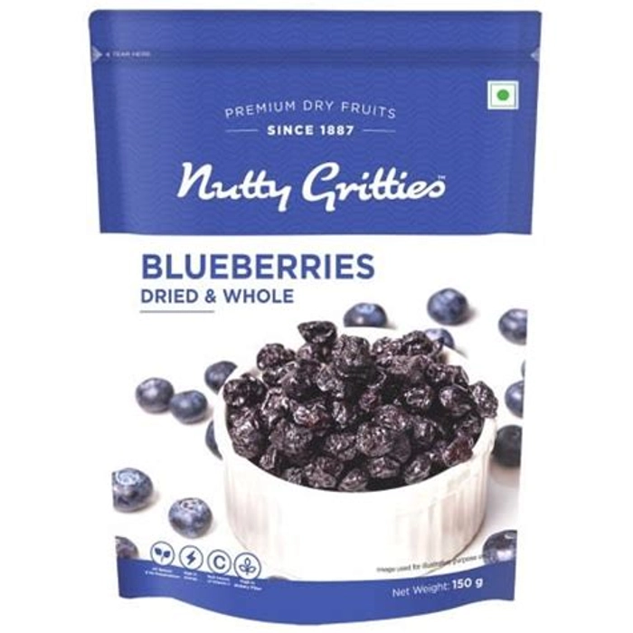 NUTTY GRITTIES DRIED BLUEBERRIES 150G