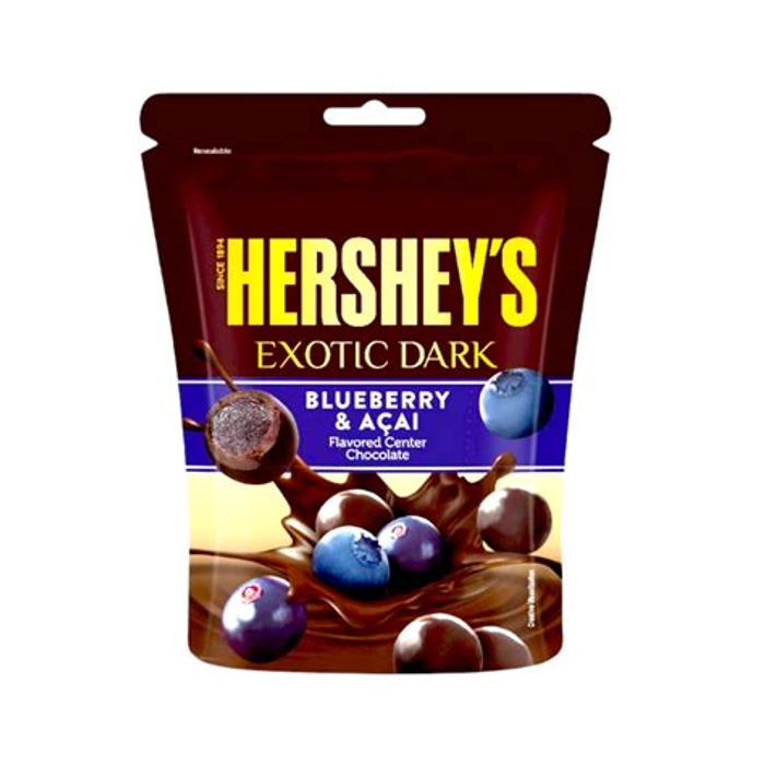 Hersheys Exotic Dark Bluebery And Acai Choco 100G