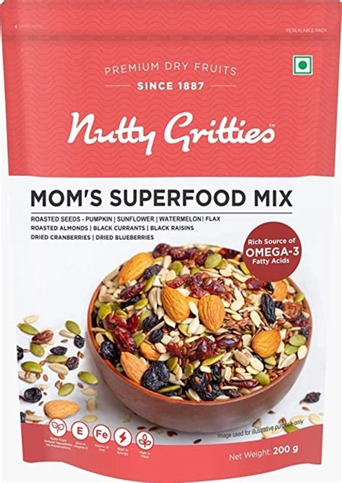 NUTTY GRITTIES MOMS SUPERFOOD MIX 200GM