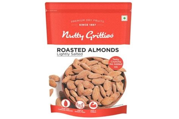 NUTTY GRITTIES JUMBO ROASTED ALMONDS LIGHTLY SALTE