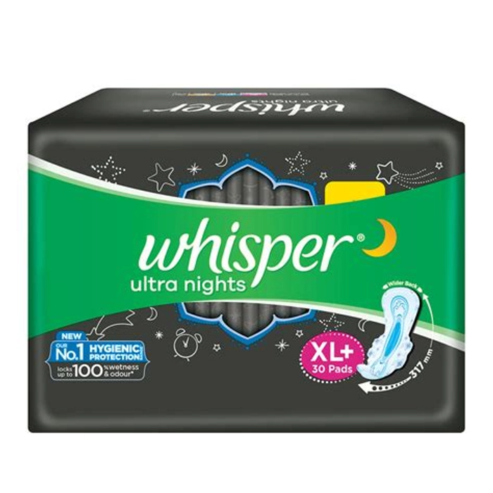 Whisper Ultra Nights 30 Pads