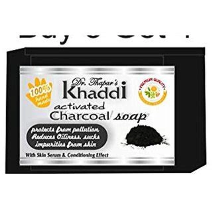 Khadi Handmade Soap Activated Charcoal 125 Gms