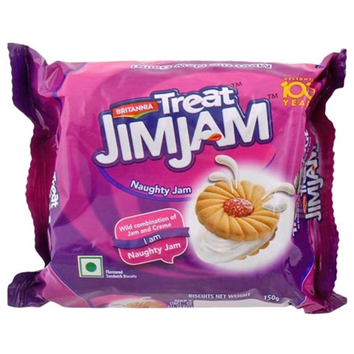 Britannia Jim Jam Treat Biscuits 150G