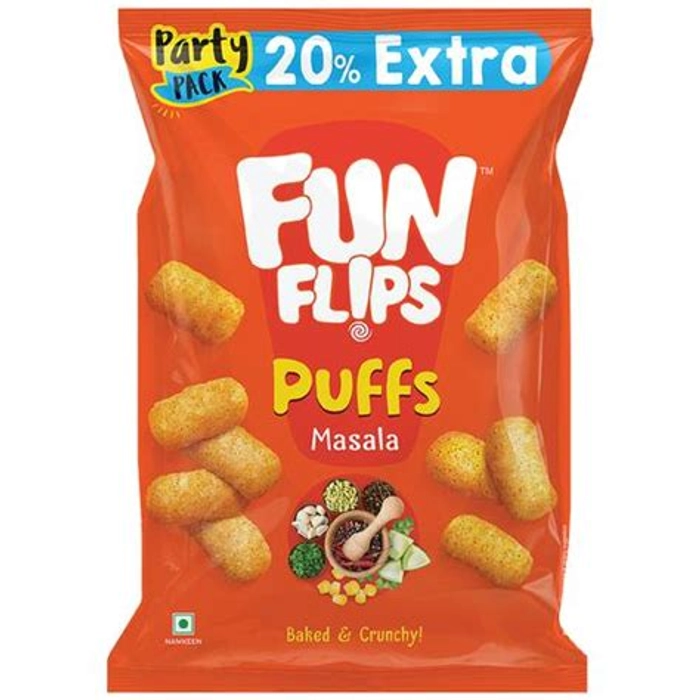 Fun Flips Baked  And  Crunchy Puffs  Masala  91 Gm