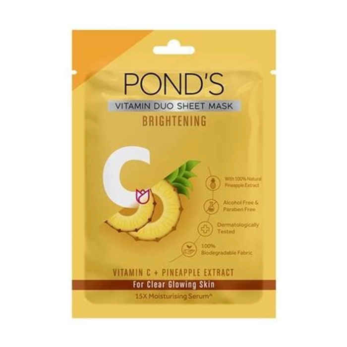 Ponds Brighten Pineapple Sheet Mask 25Ml