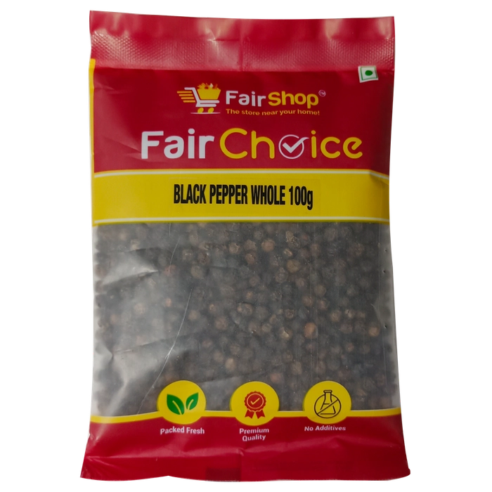 FAIRCHOICE-BLACK PEPPER WHOLE-200 GM