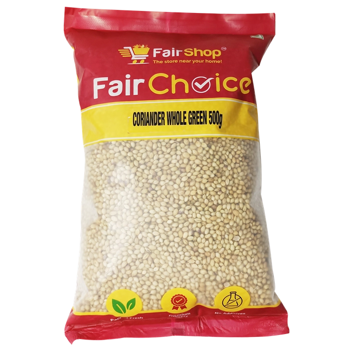 FAIRCHOICE-CORIANDER WHOLE GREEN-500 GM