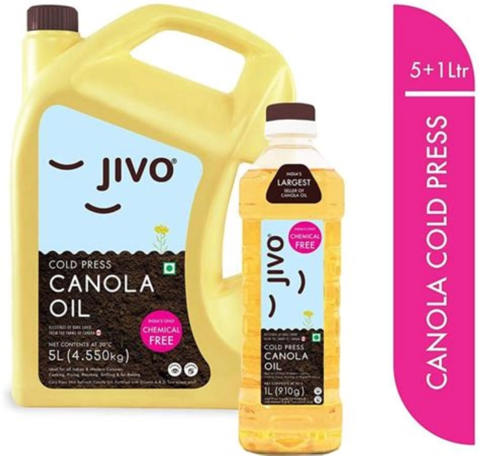 JIVO CANOLA 5 LTR + 1 LTR EXTRA LITE FREE