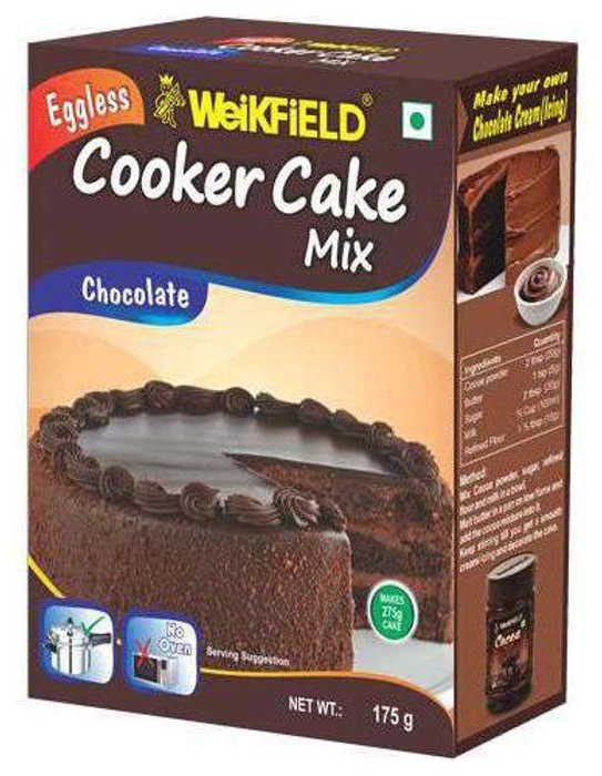 Weikfield Cooker Choco Cake Mix Box 175G