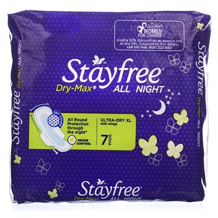 Stayfree Dry Max All Night Reg 7S