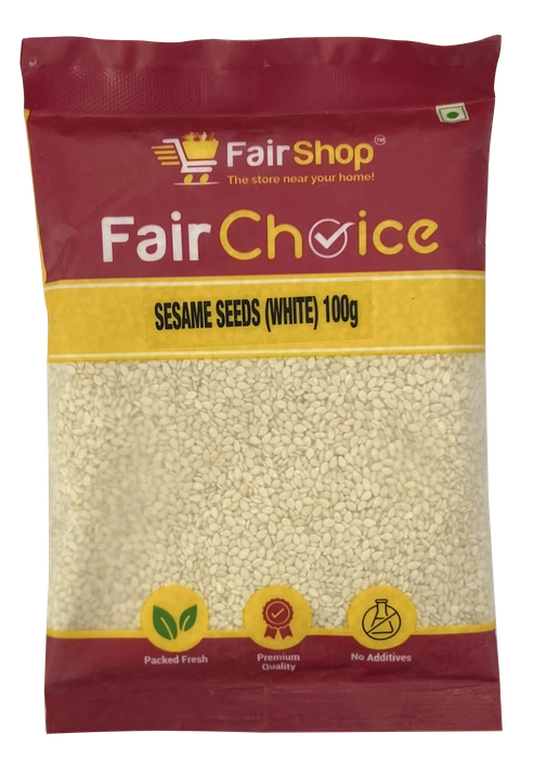 FAIRCHOICE-SESAME SEEDS HULLED (WHITE)-100 GM