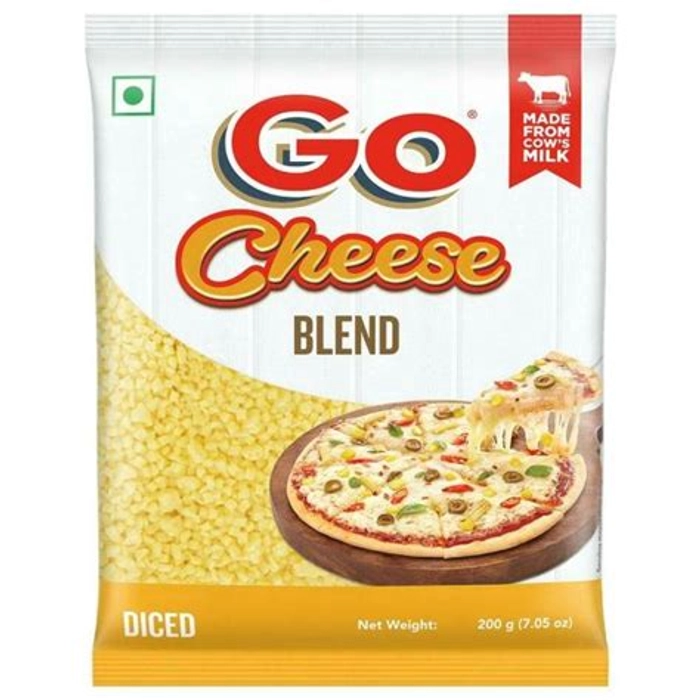 GO MOZZARELLA BLEND DICE 200 G POUCH