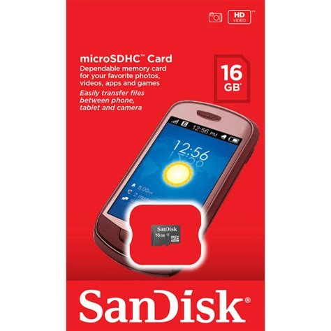 Sandisk 16 GB MicroSD Class 4 Memory Card