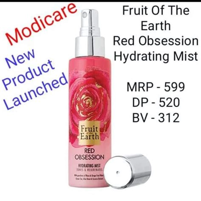 Buy FRUIT OF THE EARTH RED OBSESSION HYDRATING MIST NE online from Lalu  Singh modicare