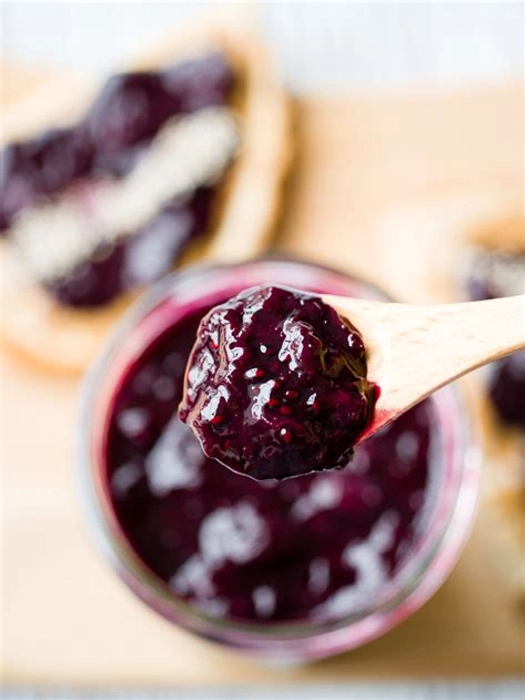 Blueberry Jam - No Sugar & Preservatives. Dates Based 🟢