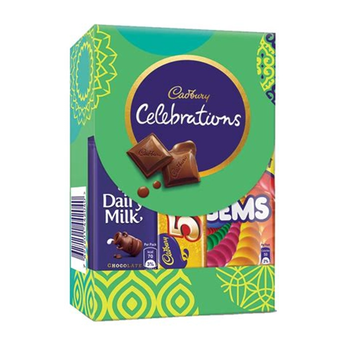 Cadbury celebrations rich dry fruit chocolate gift pack 177gm with earthen  diya